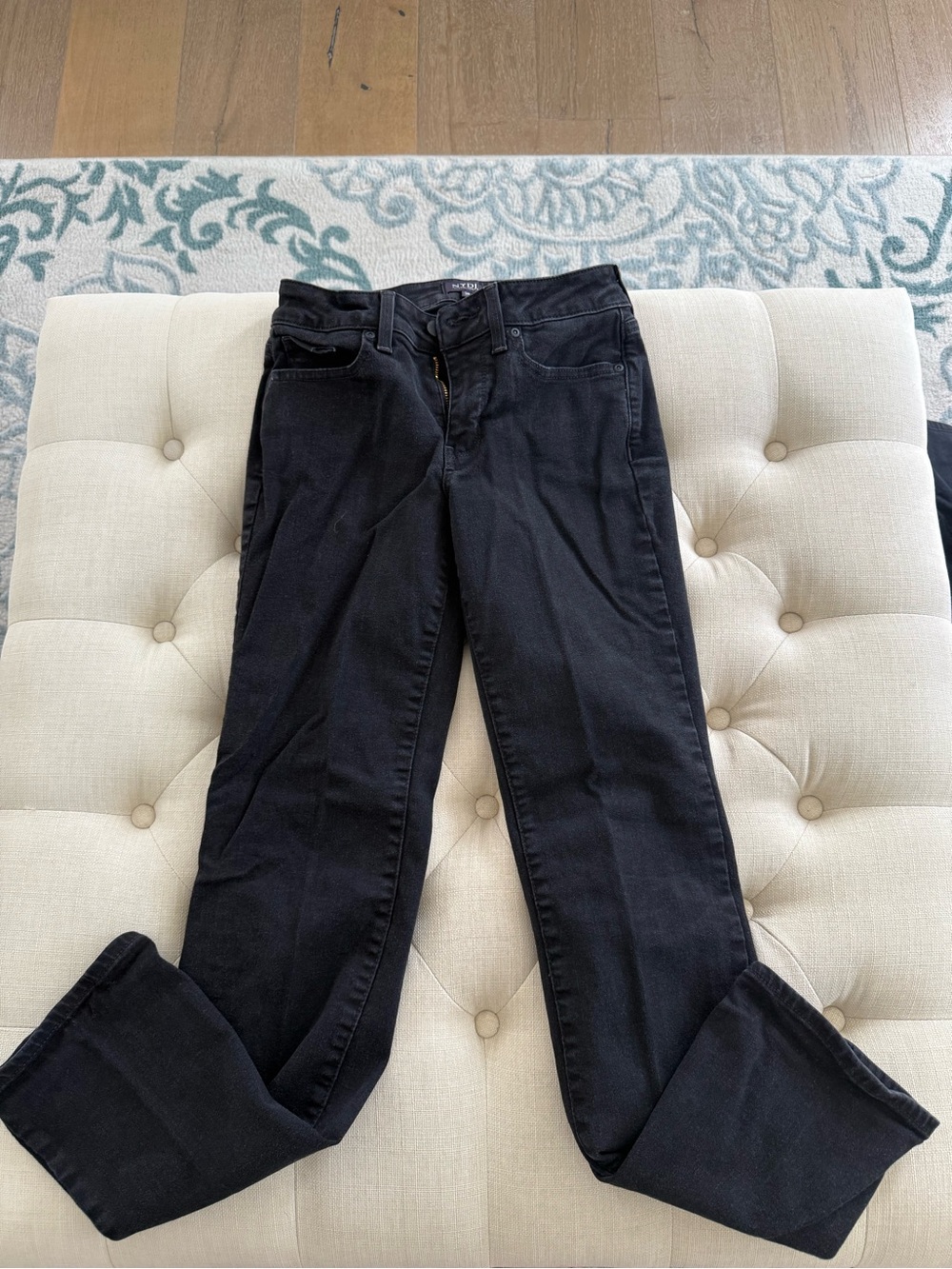 NYDJ Black Straight-Leg Women's Jeans